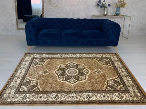 Züleyha Klasszik 0083 klasszikus mintájú bézs szőnyeg 160x230 cm