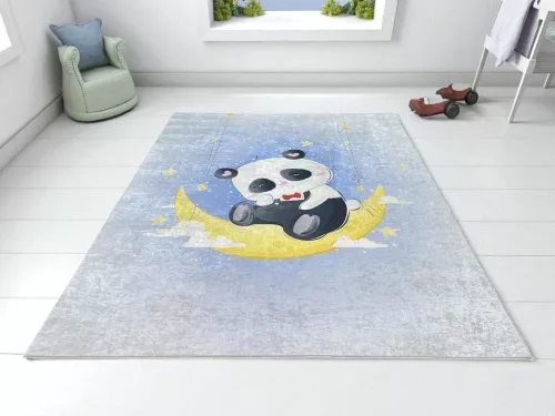 Panda mintás gyerekszőnyeg 70x140 cm