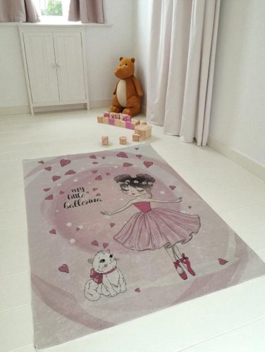 Balerina mintás gyerekszőnyeg 130x180 cm