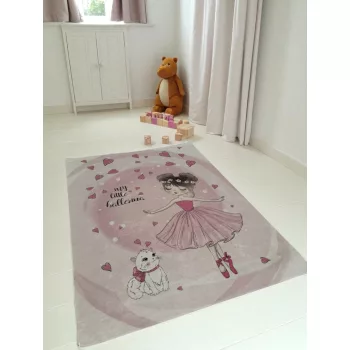 Balerina mintás gyerekszőnyeg 70x140 cm