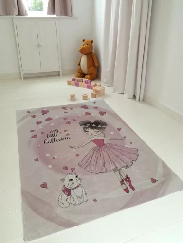 Balerina mintás gyerekszőnyeg 70x140 cm