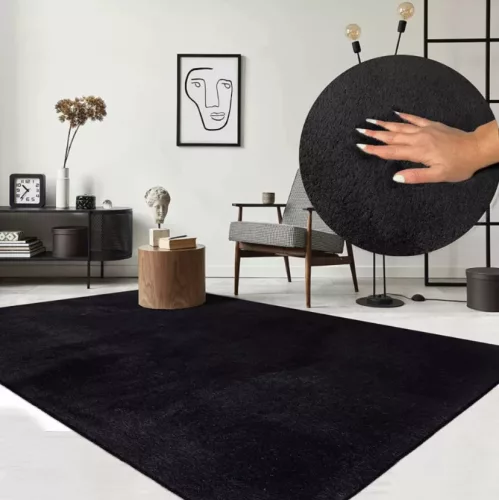 Luxury SHAGGY SZŐNYEG 252 BLACK (FEKETE) 160x220 CM