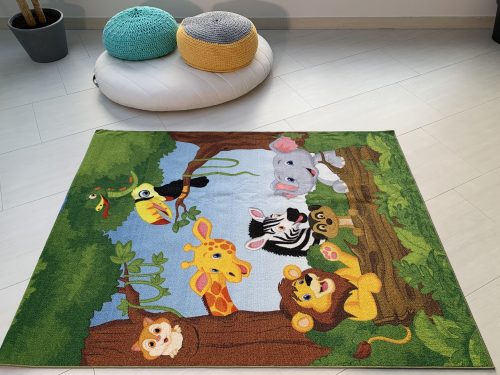  Oroszlános Dzsungel gyerek szőnyeg 28017 Green (Zöld) 200x280 cm