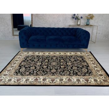   Züleyha Klasszik   3958 klasszikus mintájú fekete szőnyeg 120x170 cm