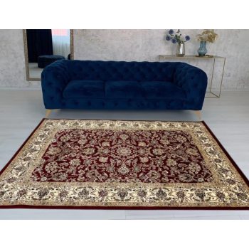   Züleyha Klasszik 3958A klasszikus mintájú piros szőnyeg 160x230 cm