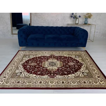   Züleyha Klasszik 3958A klasszikus mintájú piros szőnyeg 160x230 cm