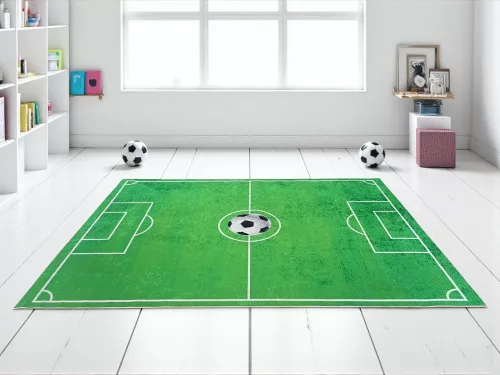 Focipálya mintás gyerekszőnyeg 70x140 cm