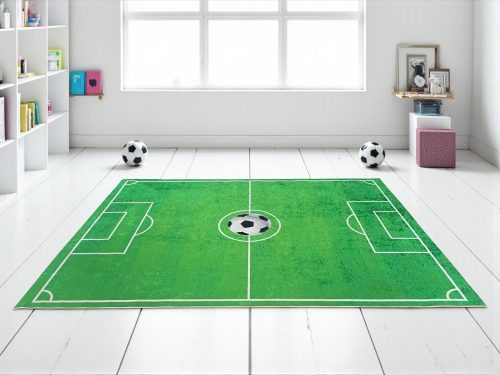 Focipálya mintás gyerekszőnyeg 70x140 cm
