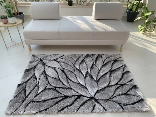 Diamonds Carpet  3d Shaggy 5cm 509 gray-white (szürke-fehér) 120x170cm szőnyeg