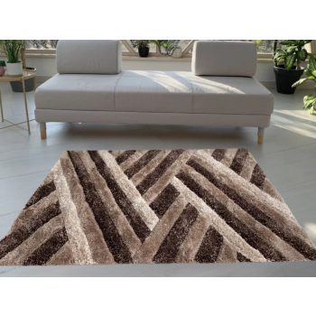   Diamonds Carpet  3d Shaggy 5cm 302A  (barna-bézs) 120x170cm szőnyeg