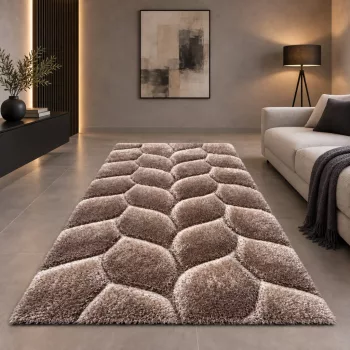 Diamonds Carpet  3d Shaggy 5cm 481  Bézs 120x170cm szőnyeg
