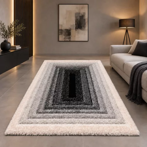 Diamonds Carpet  3d Shaggy 5cm 301A     szürke 200x280cm szőnyeg
