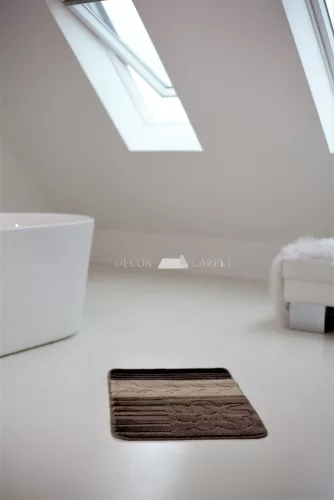 Fürdőszobai szőnyeg 1990(Sötétbarna) 1 részes 50x80