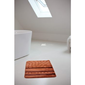 Fürdőszobai szőnyeg 1990 (csíkos naracssárga) 50x80