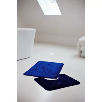 Fürdőszobai szőnyeg 2990(kék) 2 részes 50x80