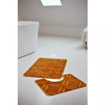 Fürdőszobai szőnyeg 2990(sárga) 2 részes 50x80