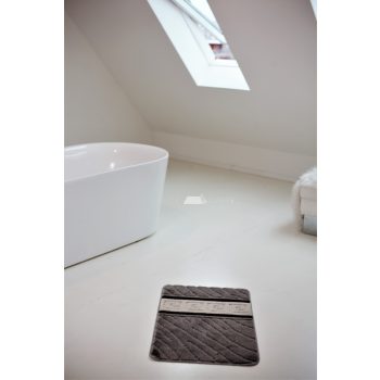 Fürdőszobai szőnyeg 1990 (Fekete fehér) 1 részes 50x80