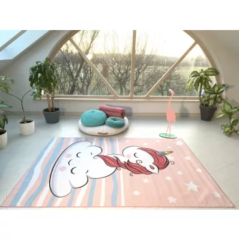 Mesés Unikornis gyerek szőnyeg Pink  130x180cm