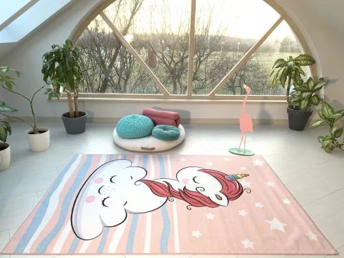 Mesés Unikornis gyerek szőnyeg Pink  130x180cm