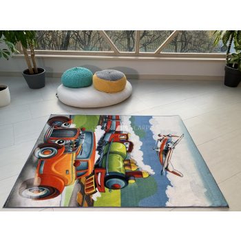Gyerek szőnyeg Színes vonat repülős 130x180cm