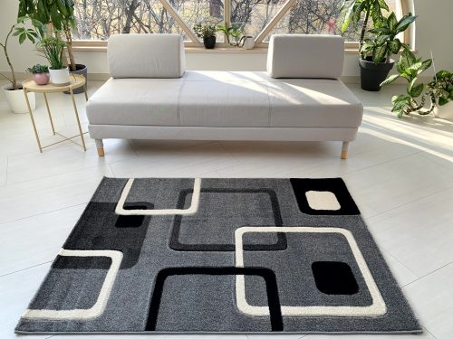 Capri koczka mintás Szürke Fekete  6884 (grey-black) szőnyeg      200x290