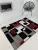 Modern Malizia Fekete-Piros (Red-Black) szőnyeg 0196  60x110