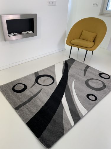 Modern Malizia Szürke-Fekete (Grey-Black) szőnyeg 9842  80x150