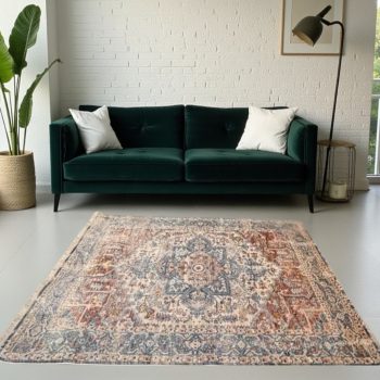   Terbiz royal  276 bézs, kék mintás klasszikus szőnyeg 120x170 cm