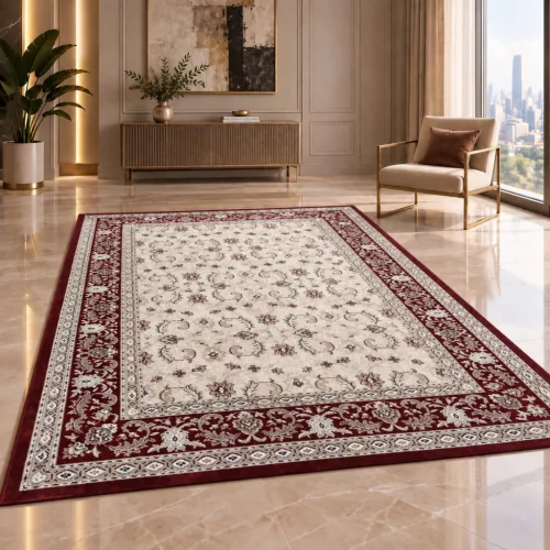 Bursa 5699 piros-feher klasszikus szőnyeg 240x330