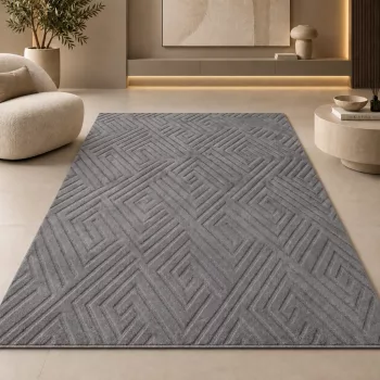 Veluxe  szürke modern szőnyeg 120x170 cm