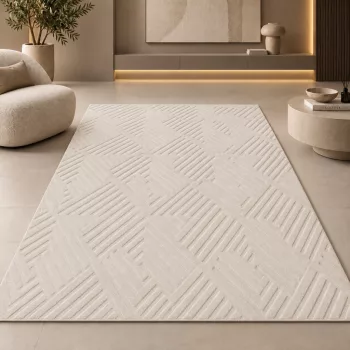 Veluxe  Organikus Fehér modern szőnyeg 120x170 cm