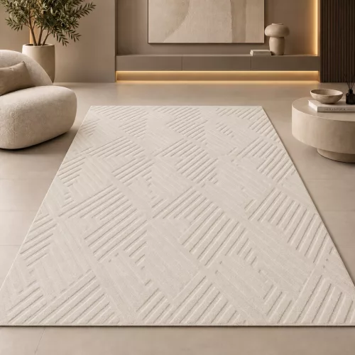Veluxe  Organikus Fehér modern szőnyeg 120x170 cm