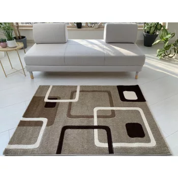 Capri barna-bézs 84 (Beige) szőnyeg 3db-os 60xszett