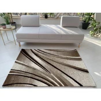   Capri Bézs-barna hullámos 9837 (Beige) szőnyeg      120x170