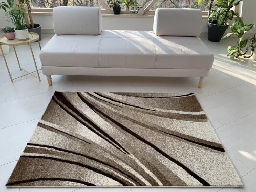 Capri Bézs-barna hullámos 9837 (Beige) szőnyeg      200x290