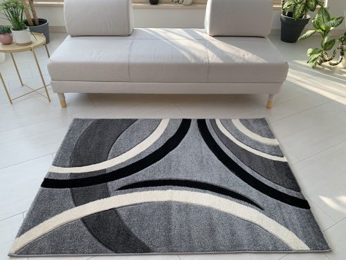 Capri Szürke hullámos 8241 (Grey) szőnyeg  80x250