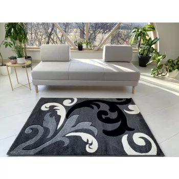 Capri Szürke Fekete 8883 (grey-black) szőnyeg      120x170