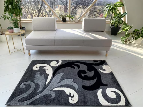 Capri Szürke Fekete 8883 (grey-black) szőnyeg      120x170