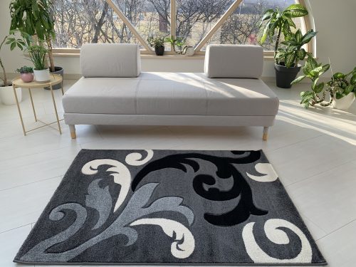 Capri Szürke Fekete 8883 (grey-black) szőnyeg       3db-os 60xszett