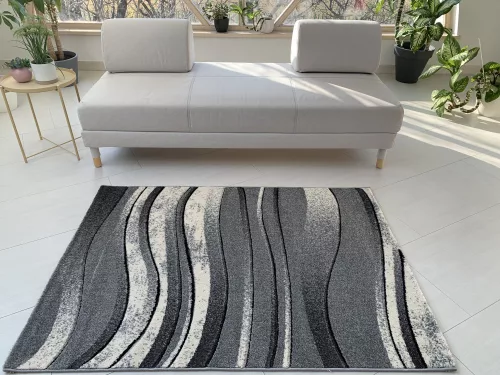 Capri Szürke hullámos 9837 (Grey) szőnyeg      120x170