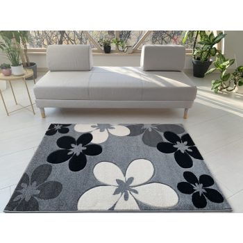 Capri Szürke virág mintás (Grey) szőnyeg      120x170