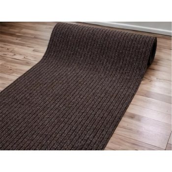   EGYSZÍNŰ, Sötétbarna SZENNYFOGÓ SZŐNYEG MÉTERBEN 100 CM SZÉLESSÉGŰ