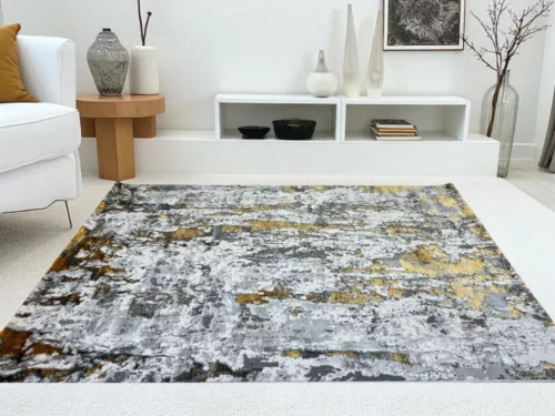 Star szürke-arany design 0839 szőnyeg  120x170cm