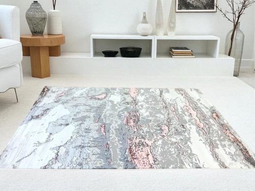 Star modern Szürke-rózsaszín  8435 desing 120x170 cm 