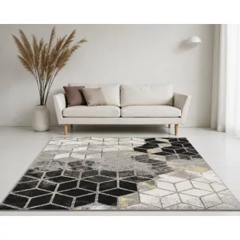 Rüya   sárga-fekete 2611  szőnyeg 120x170 cm 
