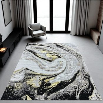 Toskara  art szőnyeg 163 fekete-arany szőnyeg 120x170cm