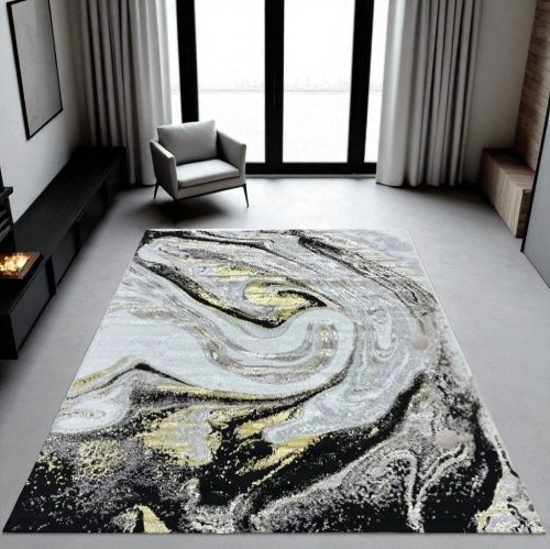 Toskara  art szőnyeg 163 fekete-arany szőnyeg 200x280