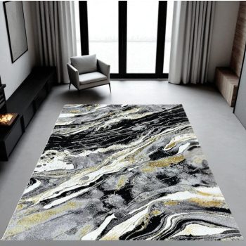 Toskara  art szőnyeg 351 fekete-arany szőnyeg 120x170cm