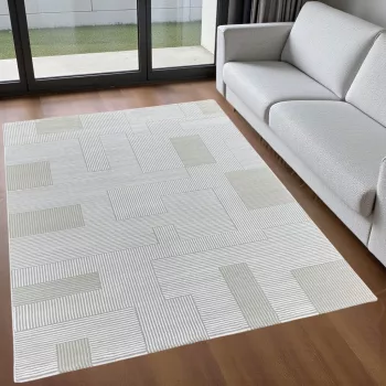 Izmir art modern szőnyeg 3726 krém-szürke 120x170cm
