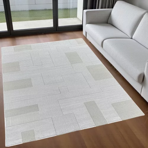 Izmir art modern szőnyeg 3726 krém-szürke 160x230 cm